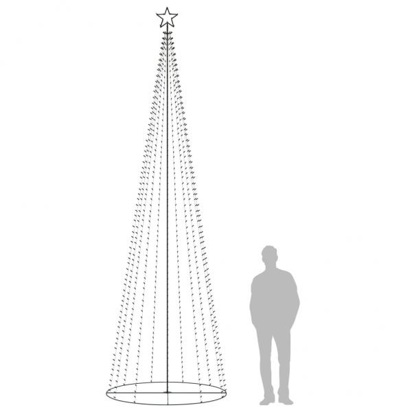 Weihnachtsbaum in Kegelform 752 LEDs Bunt 160x500 cm