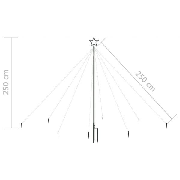 LED-Lichterkette Weihnachtsbaum Indoor Outdoor 400 LEDs 2,5 m