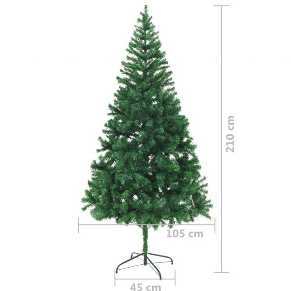 Künstlicher Weihnachtsbaum mit Stahlständer 210 cm 910 Zweige