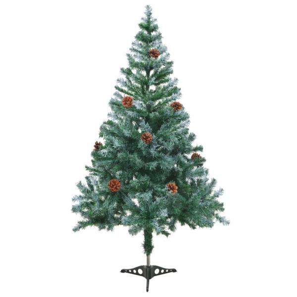 ARDEBO.de - Künstlicher Weihnachtsbaum mit Tannenzapfen gefrostet 150 cm