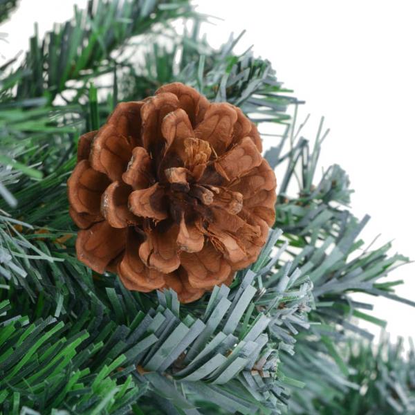 Künstlicher Weihnachtsbaum mit Tannenzapfen gefrostet 150 cm