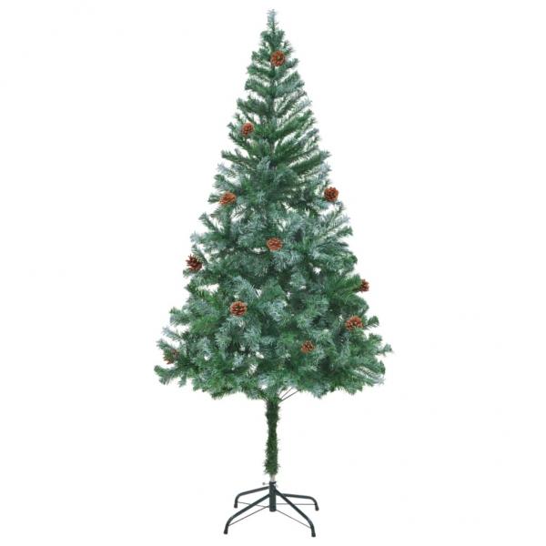 ARDEBO.de - Künstlicher Weihnachtsbaum mit Tannenzapfen 180 cm