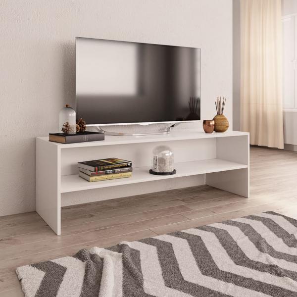 ARDEBO.de - TV-Schrank Weiß 120x40x40 cm Holzwerkstoff