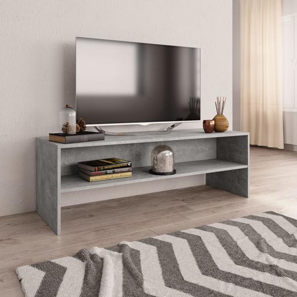 ARDEBO.de - TV-Schrank Betongrau 120x40x40 cm Holzwerkstoff