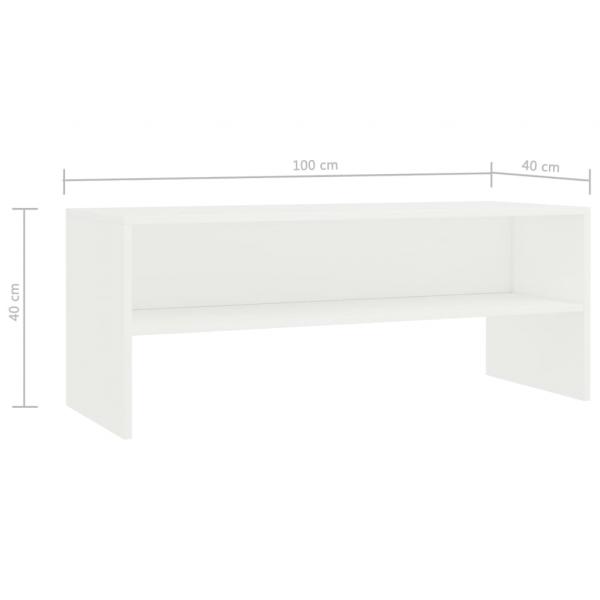 TV-Schrank Weiß 100x40x40 cm Holzwerkstoff