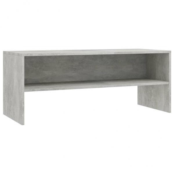 TV-Schrank Betongrau 100x40x40 cm Holzwerkstoff