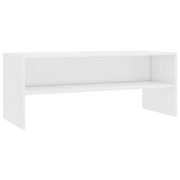 TV-Schrank Hochglanz-Weiß 100x40x40 cm Holzwerkstoff