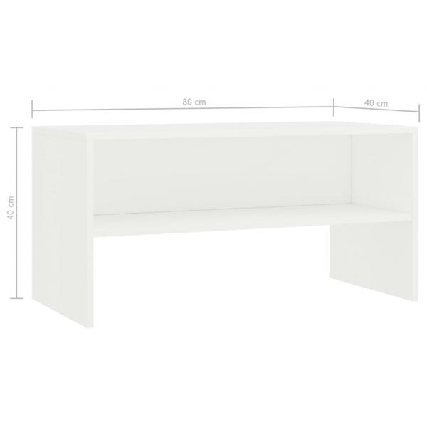 TV-Schrank Weiß 80x40x40cm Holzwerkstoff