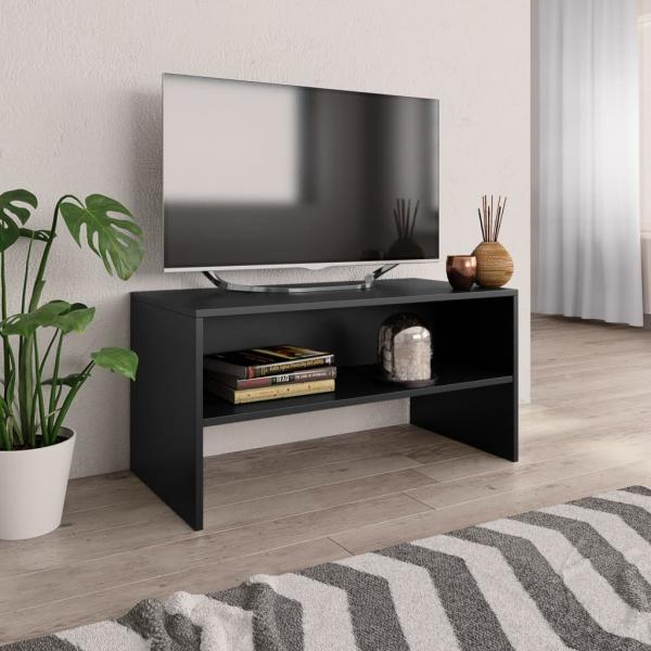 ARDEBO.de - TV-Schrank Schwarz 80x40x40 cm Holzwerkstoff