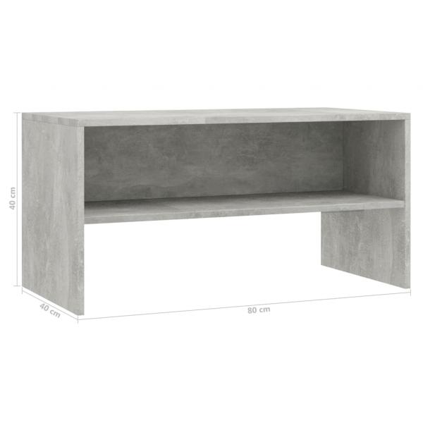 TV-Schrank Betongrau 80x40x40 cm Holzwerkstoff