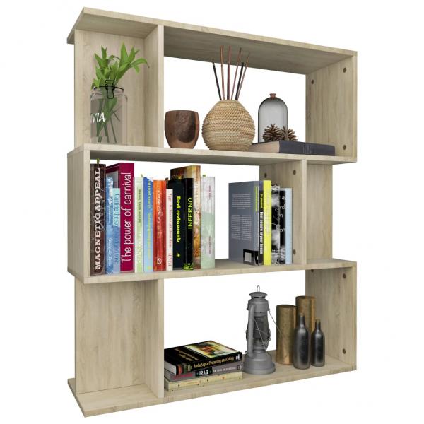 Bücherregal/Raumteiler Sonoma-Eiche 80x24x96 cm Holzwerkstoff