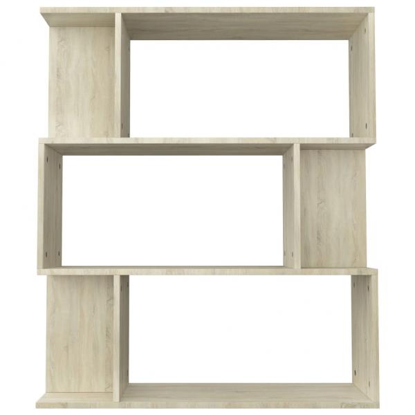 Bücherregal/Raumteiler Sonoma-Eiche 80x24x96 cm Holzwerkstoff