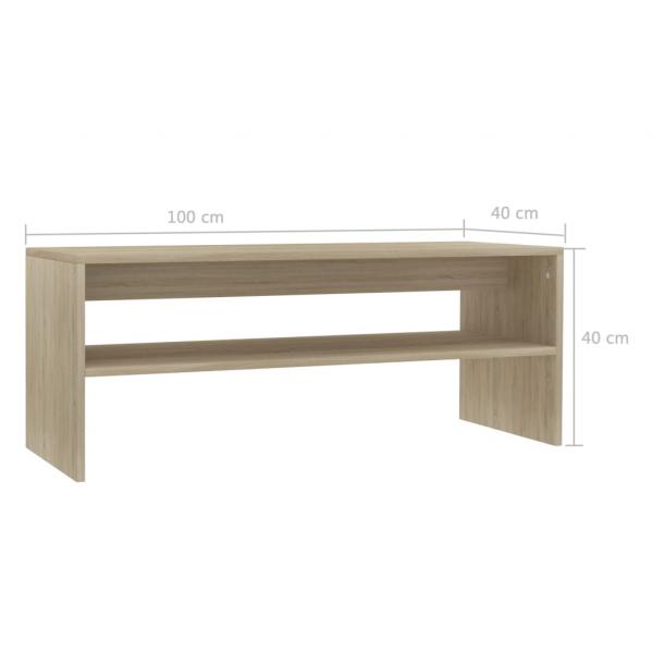 Couchtisch Sonoma-Eiche 100x40x40 cm Holzwerkstoff