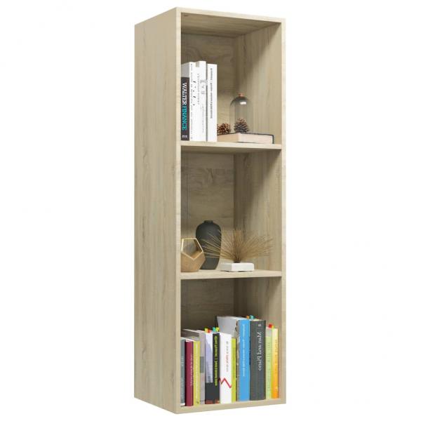 Bücherregal/TV-Schrank Sonoma Eiche 36x30x114 cm Holzwerkstoff