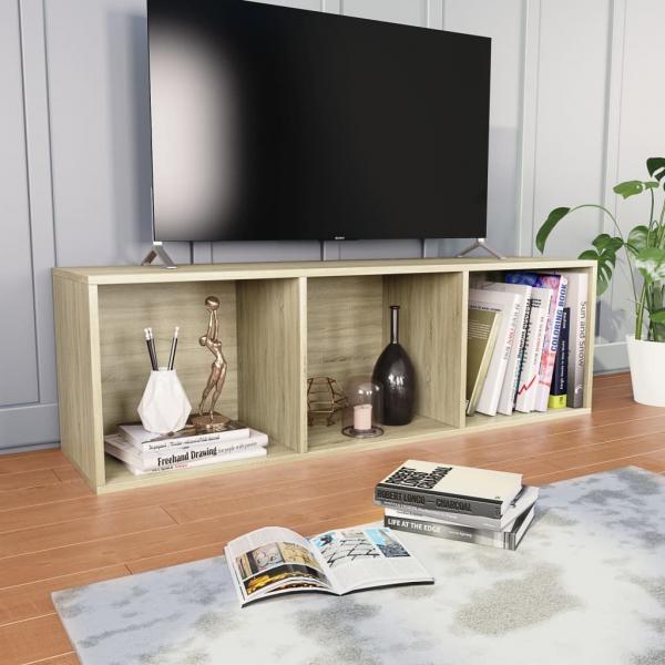 Bücherregal/TV-Schrank Sonoma Eiche 36x30x114 cm Holzwerkstoff