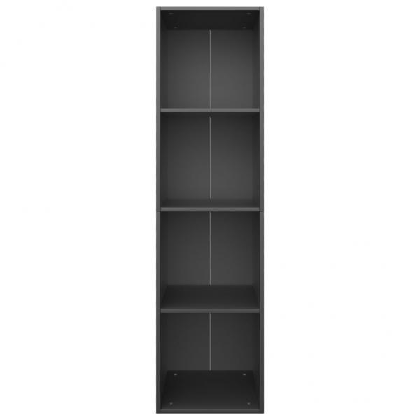 Bücherregal/TV-Schrank Schwarz 36x30x143 cm Holzwerkstoff