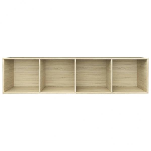 Bücherregal/TV-Schrank Sonoma-Eiche 36x30x143 cm Holzwerkstoff