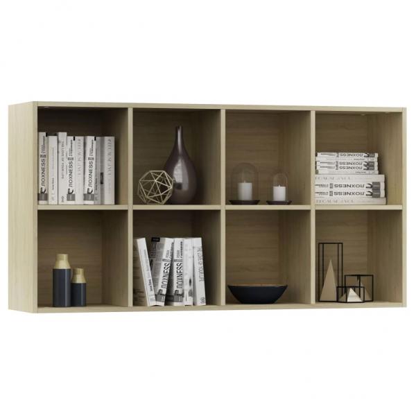 Bücherregal/Sideboard Sonoma-Eiche 66×30×130 cm Holzwerkstoff