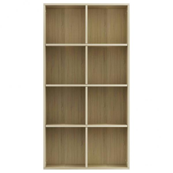 Bücherregal/Sideboard Sonoma-Eiche 66×30×130 cm Holzwerkstoff