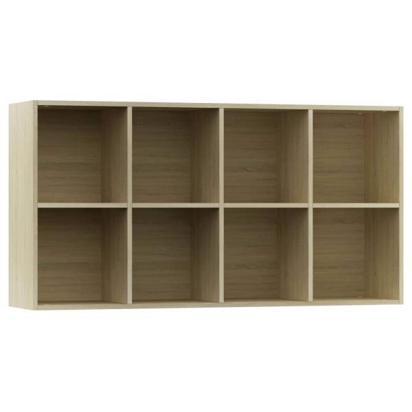 Bücherregal/Sideboard Sonoma-Eiche 66×30×130 cm Holzwerkstoff