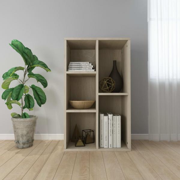 ARDEBO.de - Bücherregal/Sideboard Sonoma Eiche 50x25x80 cm Holzwerkstoff