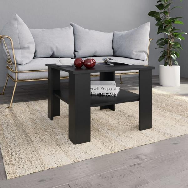 ARDEBO.de - Couchtisch Schwarz 60x60x42 cm Holzwerkstoff