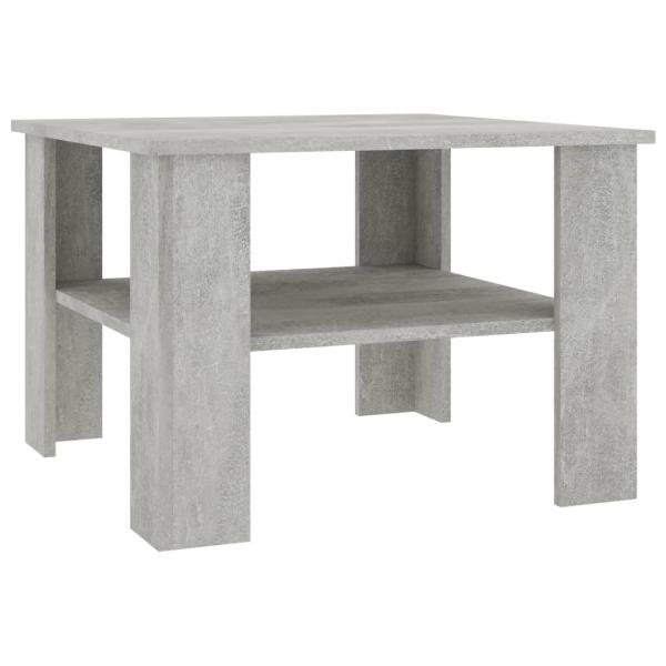 Couchtisch Betongrau 60x60x42 cm Holzwerkstoff