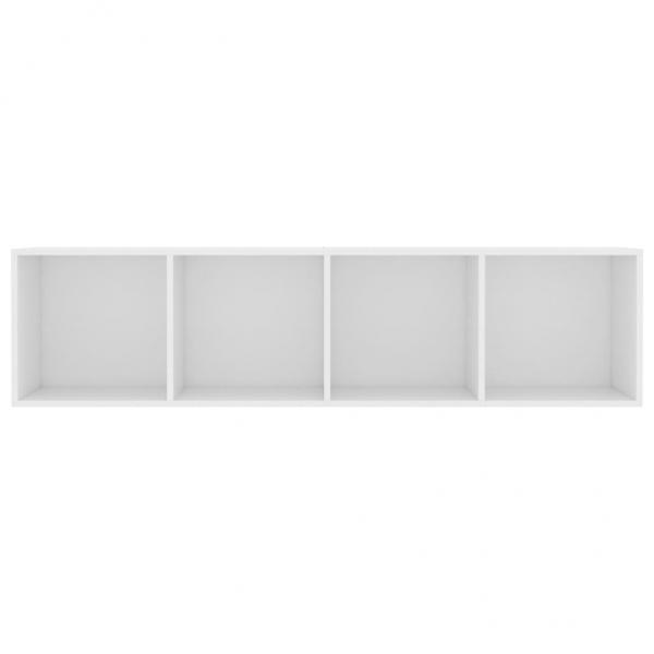 Bücherregal/TV-Schrank Weiß 143×30×36 cm