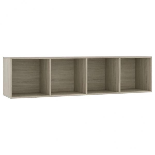 Bücherregal/TV-Schrank Sonoma-Eiche 143×30×36 cm