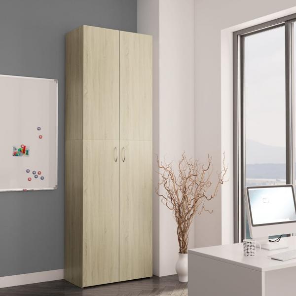 Büroschrank Sonoma-Eiche 60x32x190 cm Holzwerkstoff