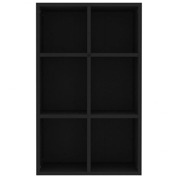 Bücherregal/Sideboard Schwarz 66x30x98 cm Holzwerkstoff