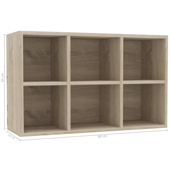 Bücherregal/Sideboard Sonoma-Eiche 66x30x98 cm Holzwerkstoff