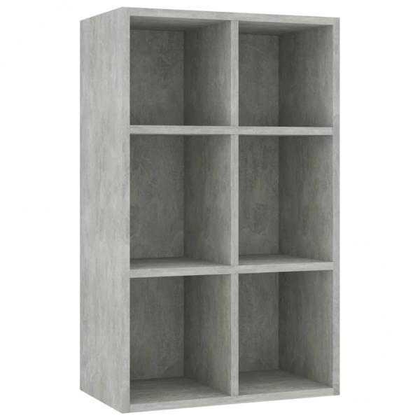 Bücherregal/Sideboard Betongrau 66x30x98 cm Holzwerkstoff