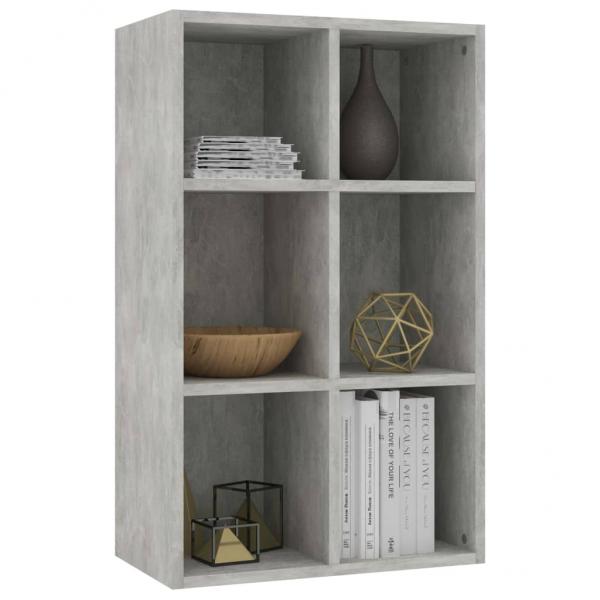 Bücherregal/Sideboard Betongrau 66x30x98 cm Holzwerkstoff