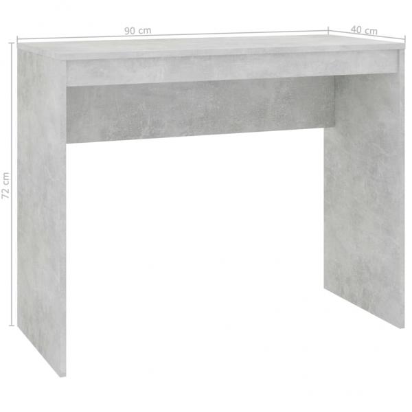 Schreibtisch Betongrau 90x40x72 cm Holzwerkstoff