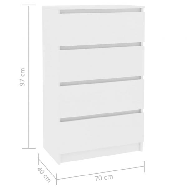 Sideboard Weiß 60x35x98,5 cm Holzwerkstoff