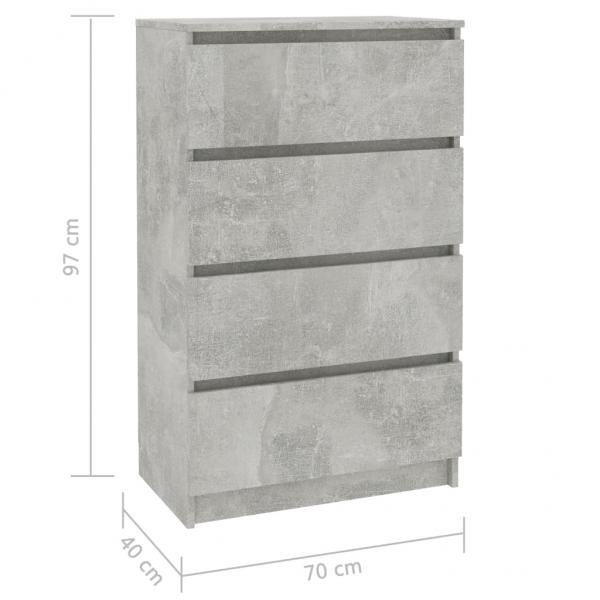 Sideboard Betongrau 60x35x98,5 cm Holzwerkstoff