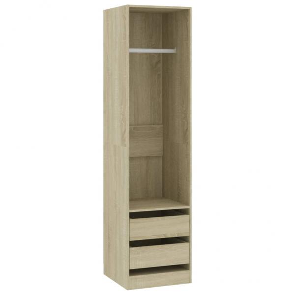 Kleiderschrank mit Schubladen Sonoma-Eiche 50x50x200 cm