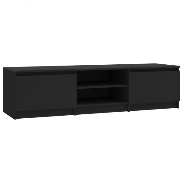 TV-Schrank Schwarz 140x40x35,5 cm Holzwerkstoff