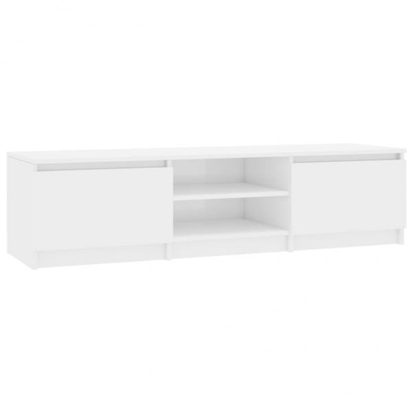 TV-Schrank Hochglanz-Weiß 140x40x35,5 cm Holzwerkstoff