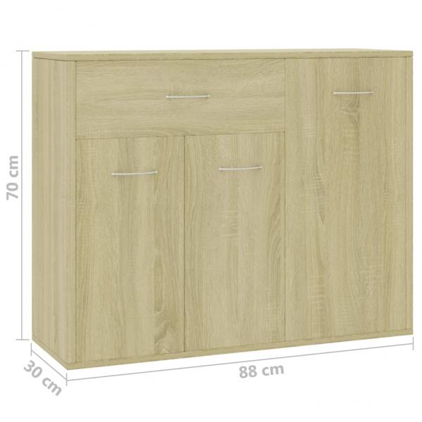 Sideboard Sonoma-Eiche 88x30x70 cm Holzwerkstoff