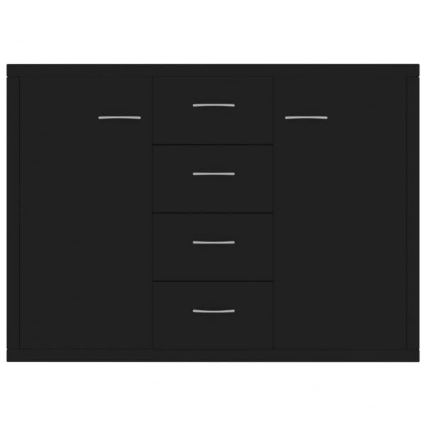 Sideboard Schwarz 88x30x65 cm Holzwerkstoff