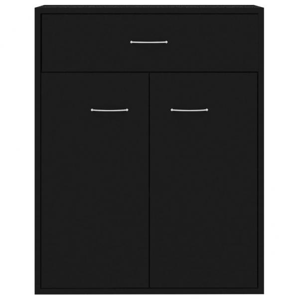 Sideboard Schwarz 60x30x75 cm Holzwerkstoff