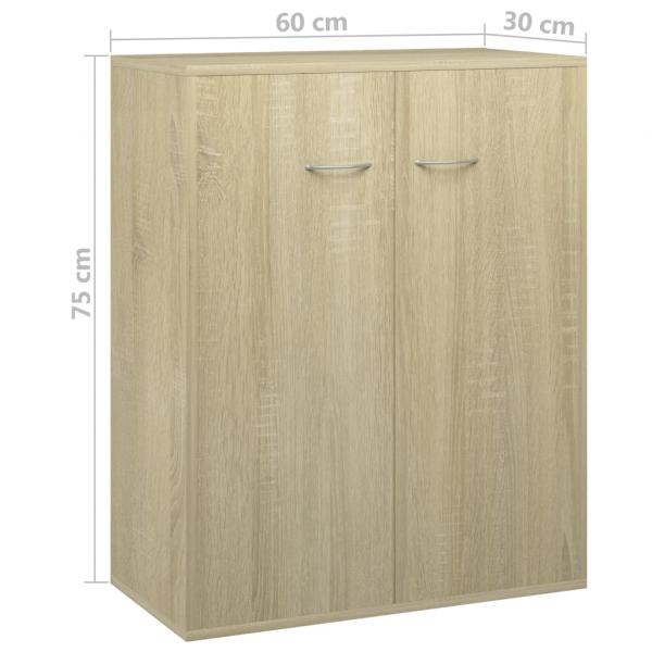 Sideboard Sonoma-Eiche 60x30x75 cm Holzwerkstoff