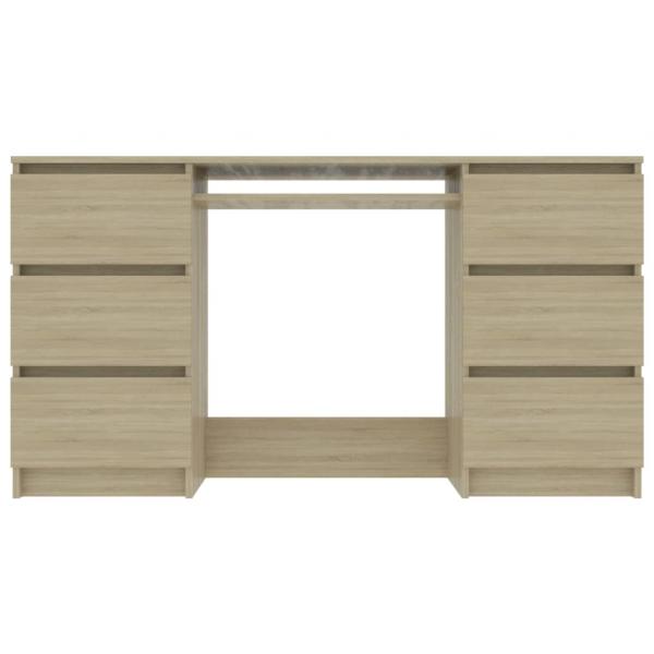 Schreibtisch Sonoma-Eiche 140x50x77 cm Holzwerkstoff