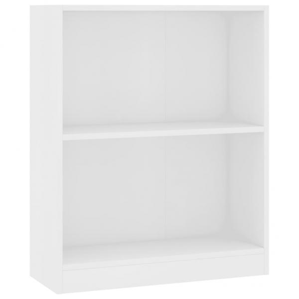 Bücherregal Weiß 60x24x76 cm Holzwerkstoff