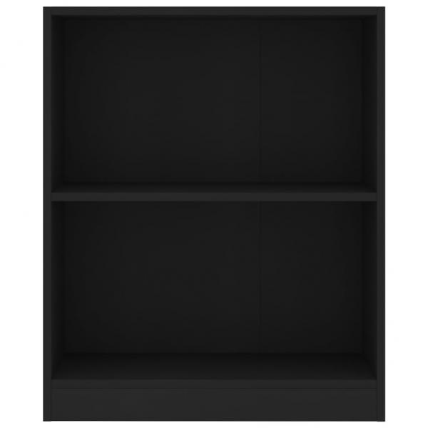 Bücherregal Schwarz 60x24x76 cm Holzwerkstoff