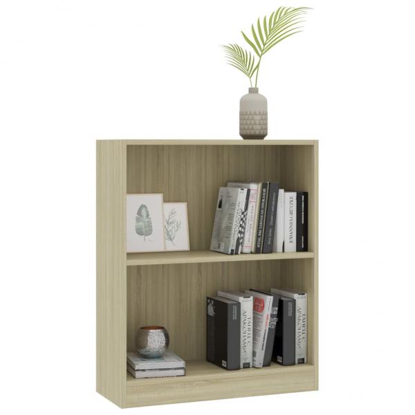 Bücherregal Sonoma-Eiche 60x24x76 cm Holzwerkstoff