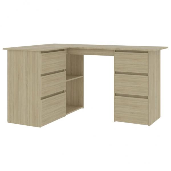 Eckschreibtisch Sonoma-Eiche 145x100x76 cm Holzwerkstoff