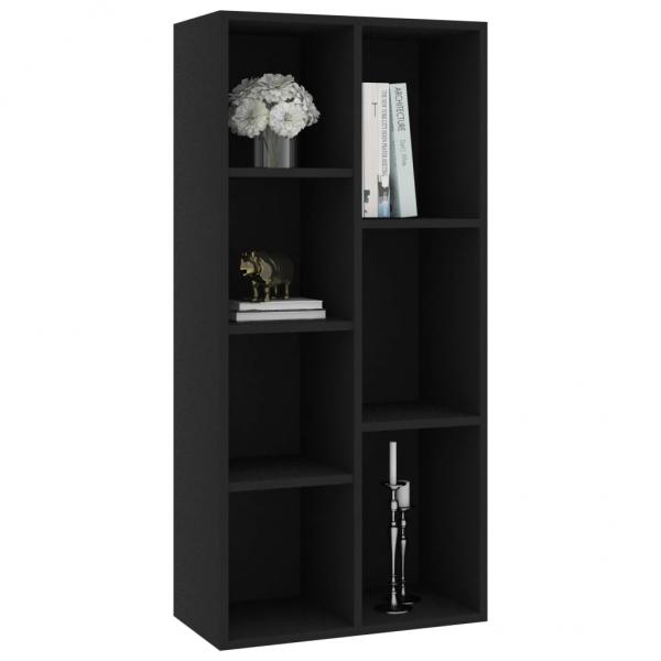 Bücherregal Schwarz 50x25x106 cm Holzwerkstoff